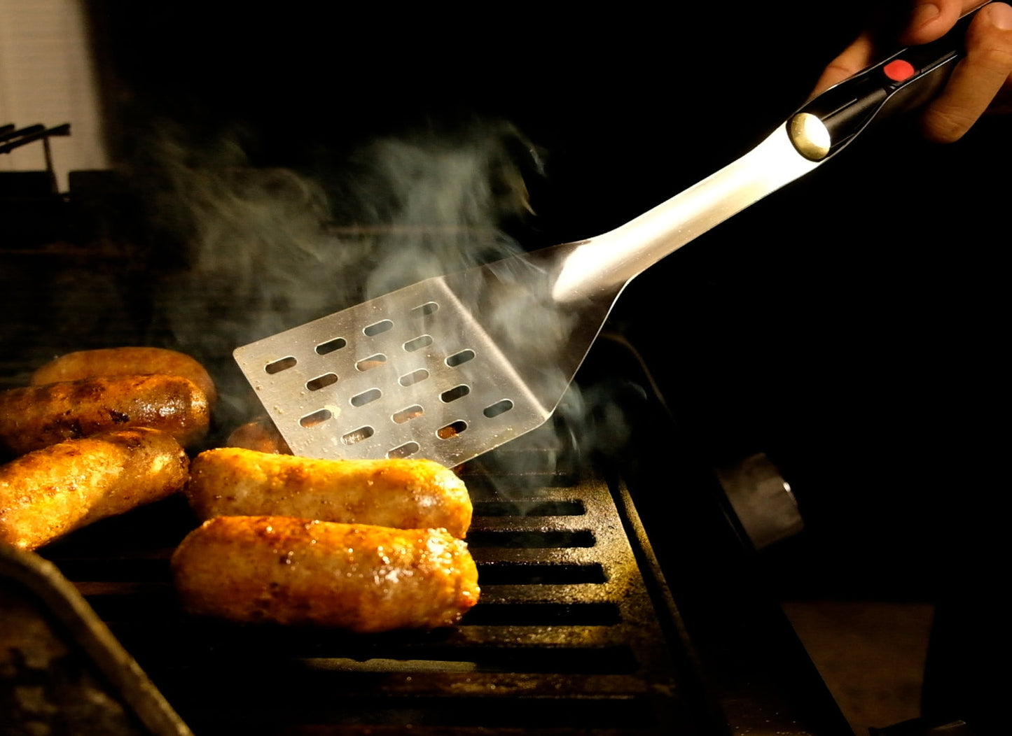 2-Piece Grilling Set | LED Spatula & Smart Tongs