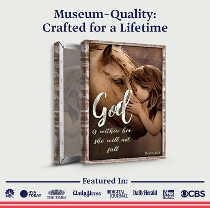 Canvas 3pc God Is Within Her She Will Not Fall Psalm 46:5 Faith Sign IV Tailored Canvases on Tampa Home & Garden Store