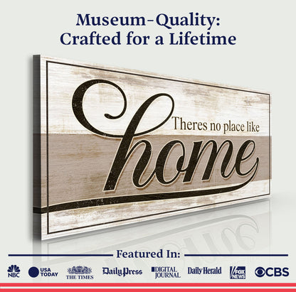 Crafting canvas No Place Like Home II with weathered wood and script home Tailored Canvases on Tampa Home & Garden Store