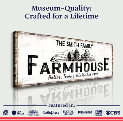 Rustic Farmhouse Sign XIII canvas by Tailored Canvases with The Smith Family on Tampa Home & Garden Store