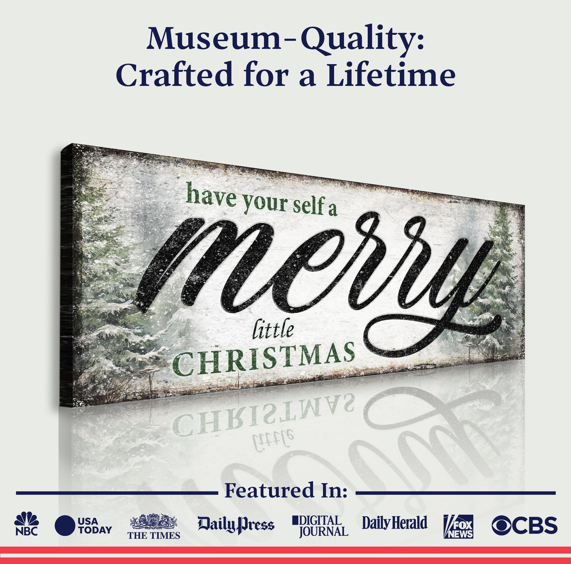 Have Yourself a Merry Little Christmas Sign VII canvas by Tailored Canvases, crafting canvas on Tampa Home & Garden Store