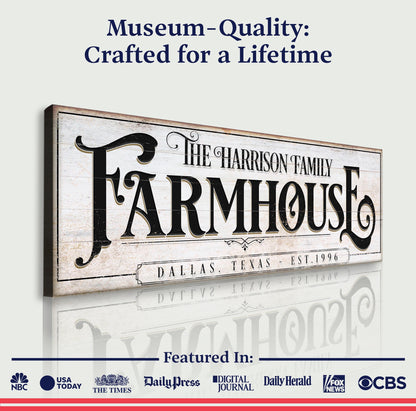 Canvas Vintage Rust Farmhouse Sign by Tailored Canvases on Tampa Home & Garden Store