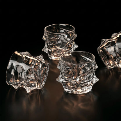 Handcrafted Storm and the Crystal Whisky Glass