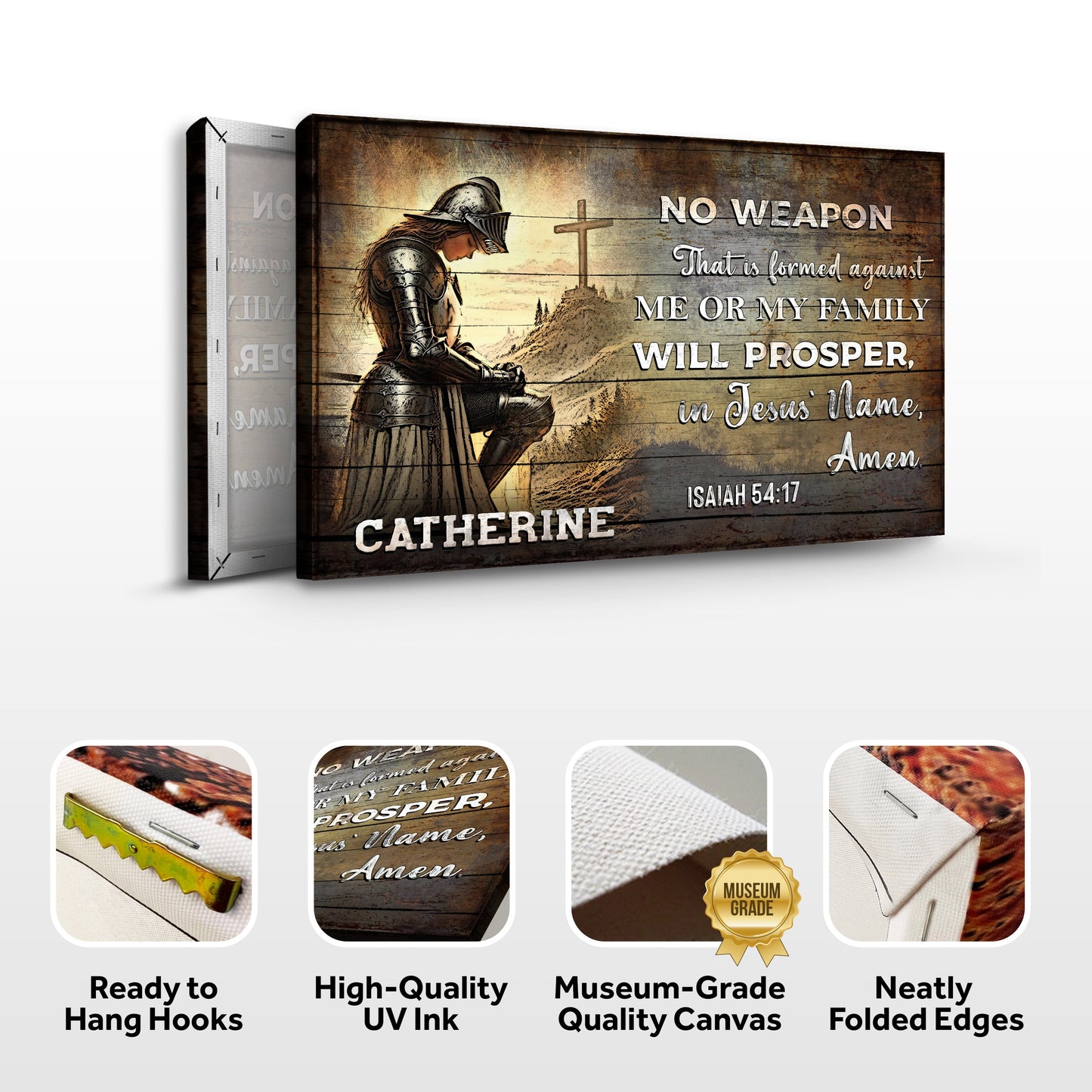 Canvas No Weapon That Is Formed Against You Will Prosper Isaiah 54:17 Tailored Canvases on Tampa Home & Garden Store