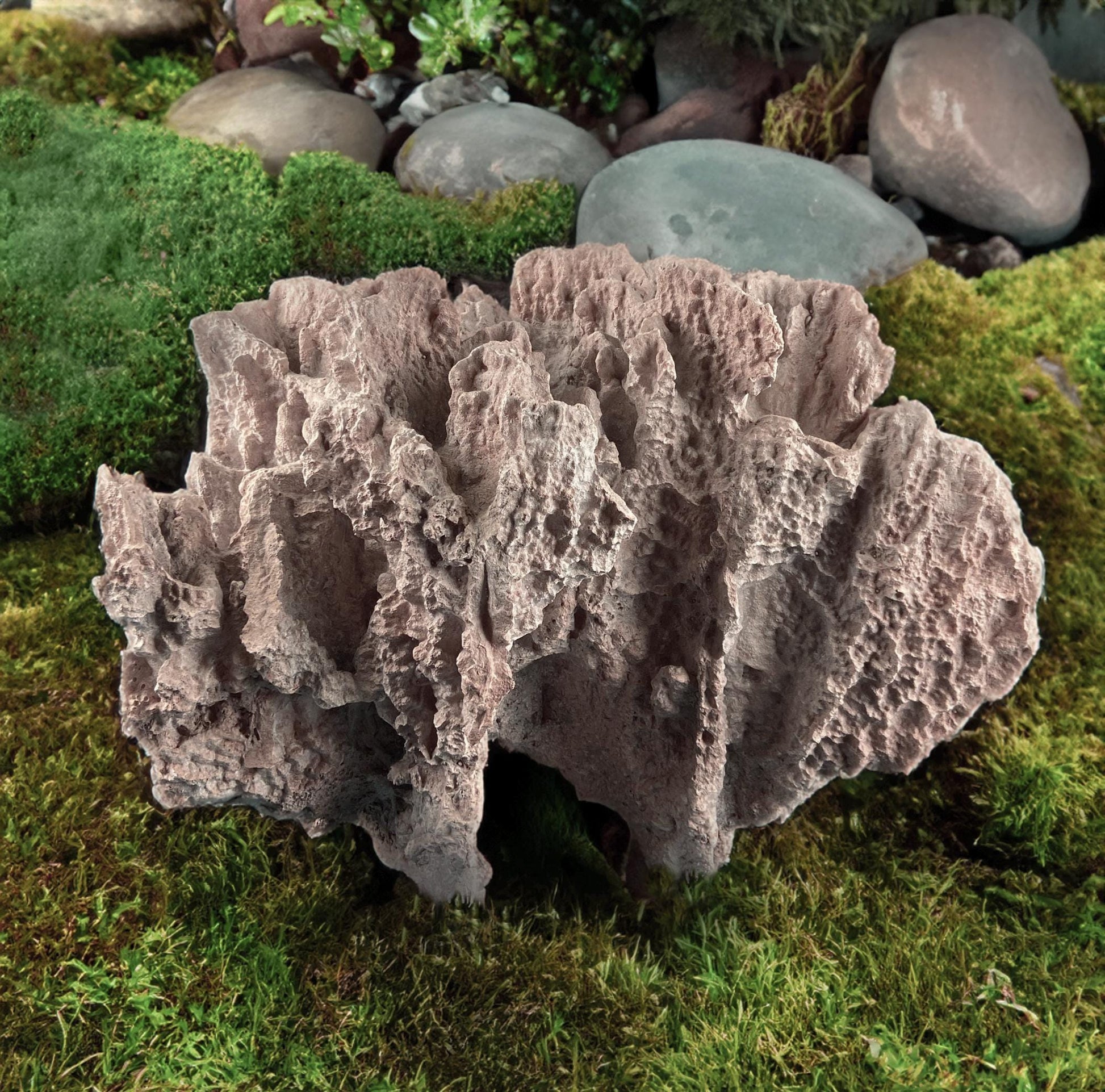 Imitation Coral Sculpture for Coastal Themed Home Rock Garden Aquarium. Vacation Property Tropical Display. Gift for Dad, Fisherman. - Tampa Home & Garden Store