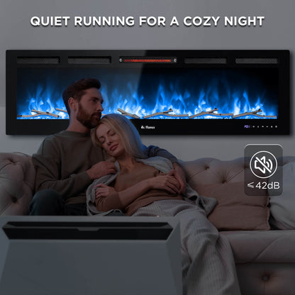 In Flames INF60W-3D WiFi Smart Wall Mounted Electric Fireplace - Tempered Glass - Tampa Home & Garden Store