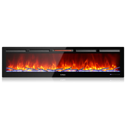 In Flames INF72W-3D WiFi Smart Wall Mounted Electric Fireplace - Tempered Glass - Tampa Home & Garden Store