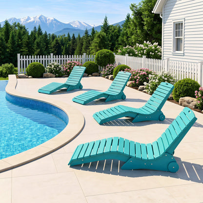 In-Pool Lounge Chair turquoise, DirectDeals, weighted anti-floating design, 450 lb capacity on Tampa Home & Garden Store
