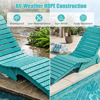 In-Pool Lounge Chairs (pair) DirectDeals teal HDPE weighted anti-floating Baja shelf on Tampa Home & Garden Store