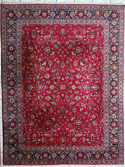 Incredible Persian Kashan All Over Wool Rug 10’2” x 14’ - Tampa Home & Garden Store