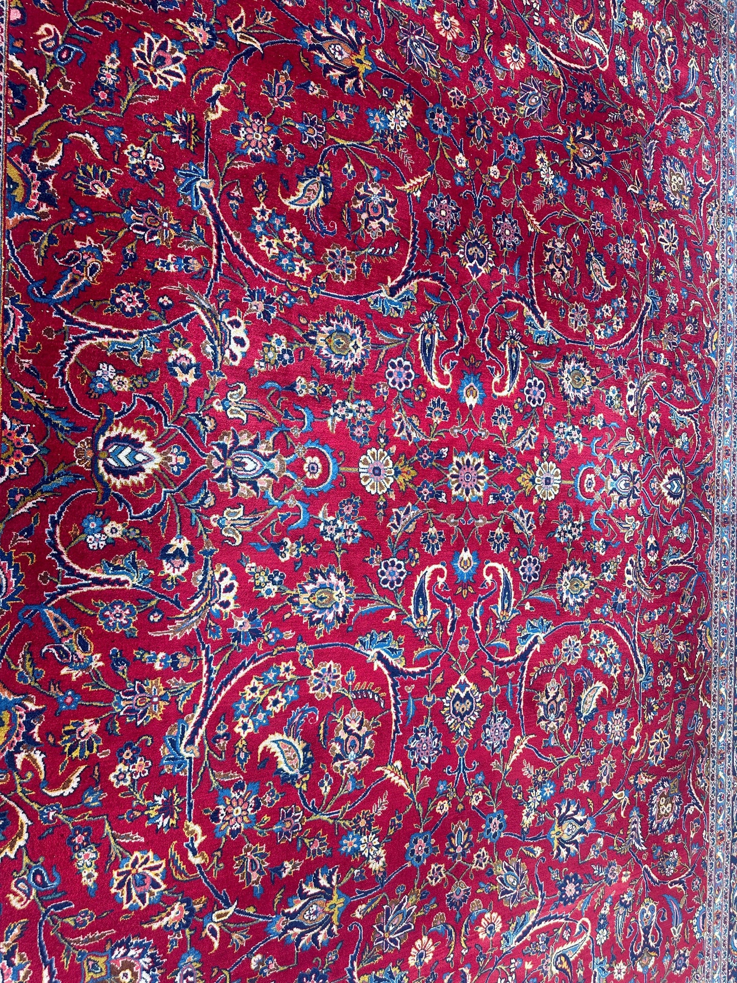 Incredible Persian Kashan All Over Wool Rug 10’2” x 14’ - Tampa Home & Garden Store