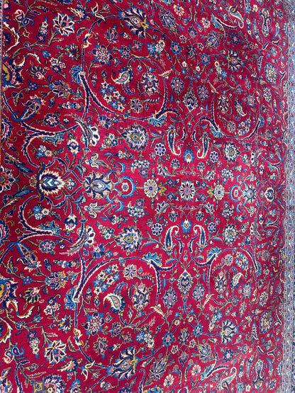 Incredible Persian Kashan All Over Wool Rug 10’2” x 14’ - Tampa Home & Garden Store
