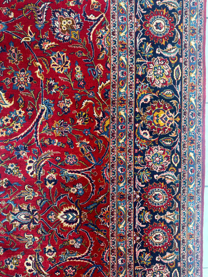 Incredible Persian Kashan All Over Wool Rug 10’2” x 14’ - Tampa Home & Garden Store