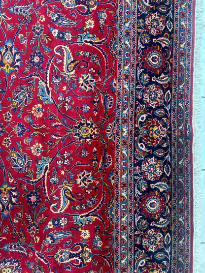 Incredible Persian Kashan All Over Wool Rug 10’2” x 14’ - Tampa Home & Garden Store