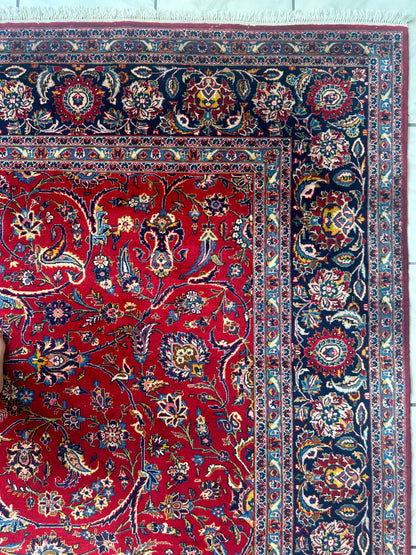 Incredible Persian Kashan All Over Wool Rug 10’2” x 14’ - Tampa Home & Garden Store