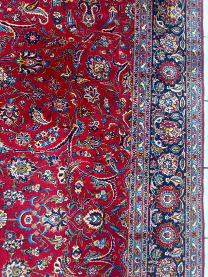 Incredible Persian Kashan All Over Wool Rug 10’2” x 14’ - Tampa Home & Garden Store