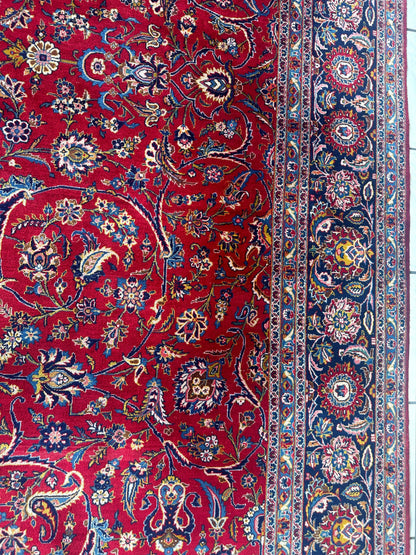 Incredible Persian Kashan All Over Wool Rug 10’2” x 14’ - Tampa Home & Garden Store
