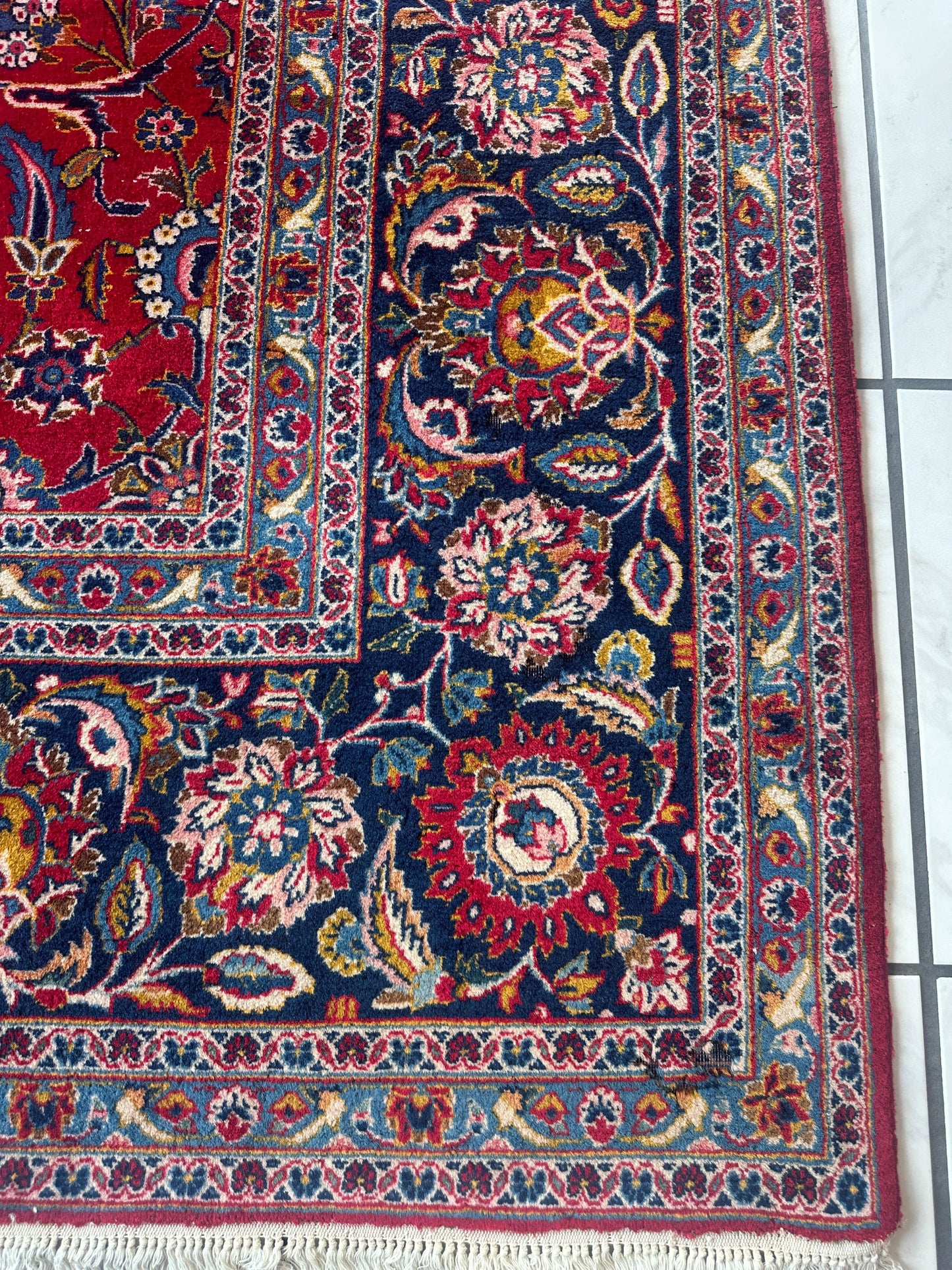 Incredible Persian Kashan All Over Wool Rug 10’2” x 14’ - Tampa Home & Garden Store