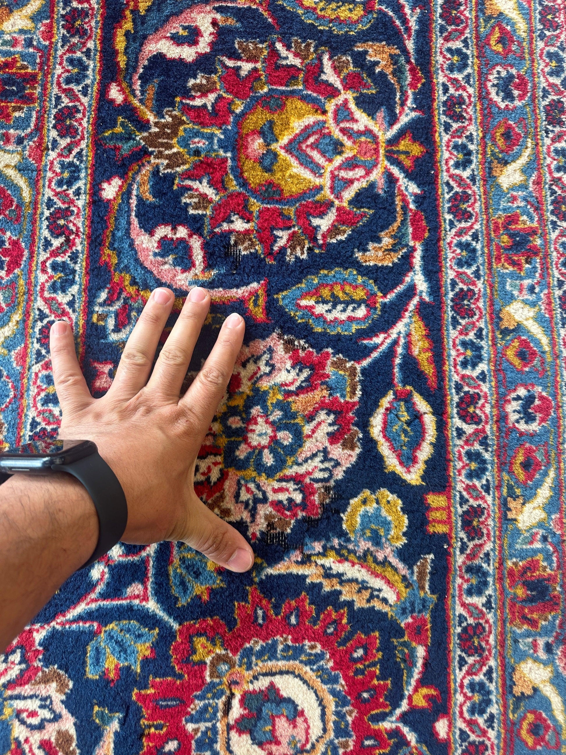 Incredible Persian Kashan All Over Wool Rug 10’2” x 14’ - Tampa Home & Garden Store