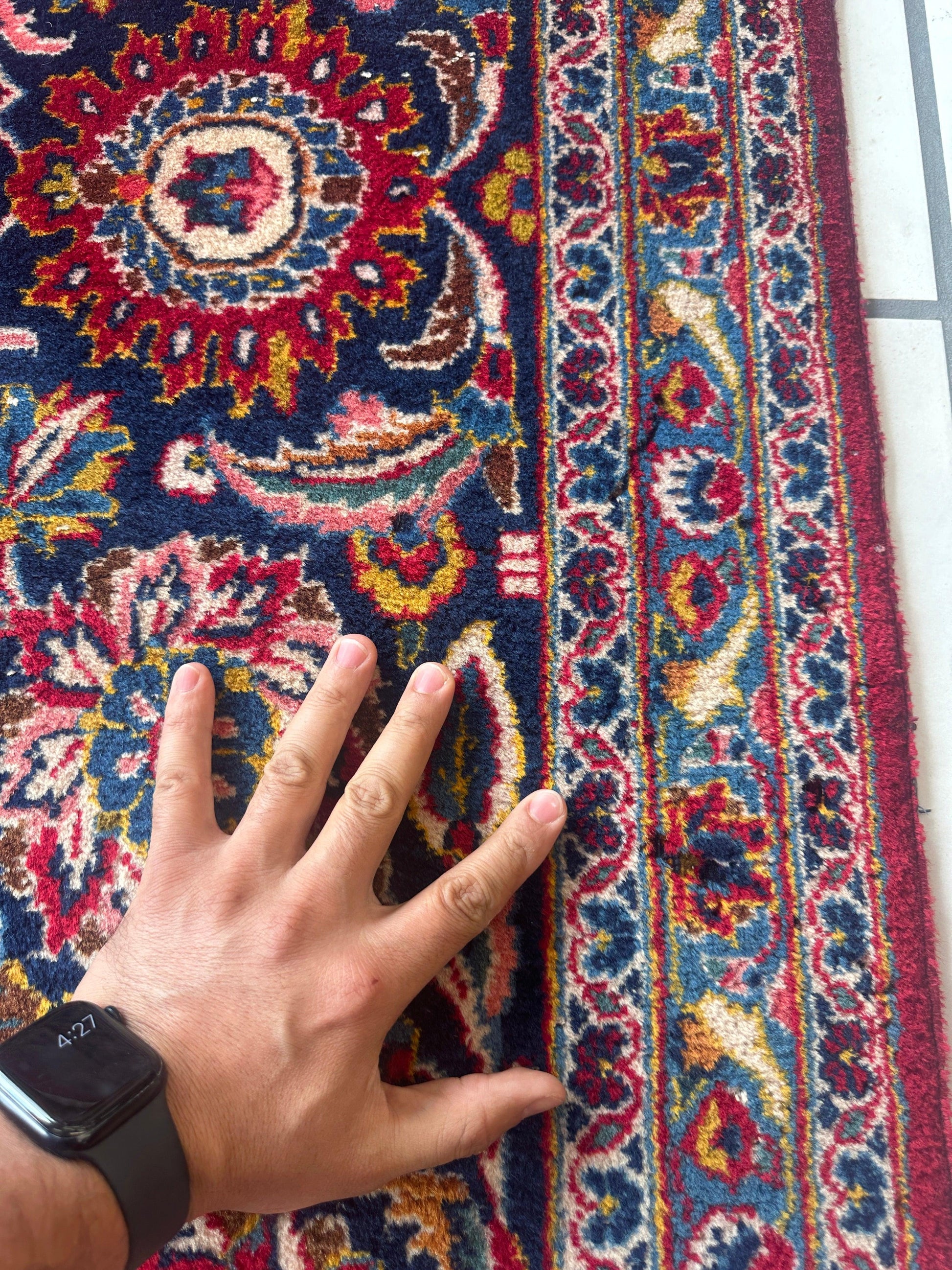 Incredible Persian Kashan All Over Wool Rug 10’2” x 14’ - Tampa Home & Garden Store