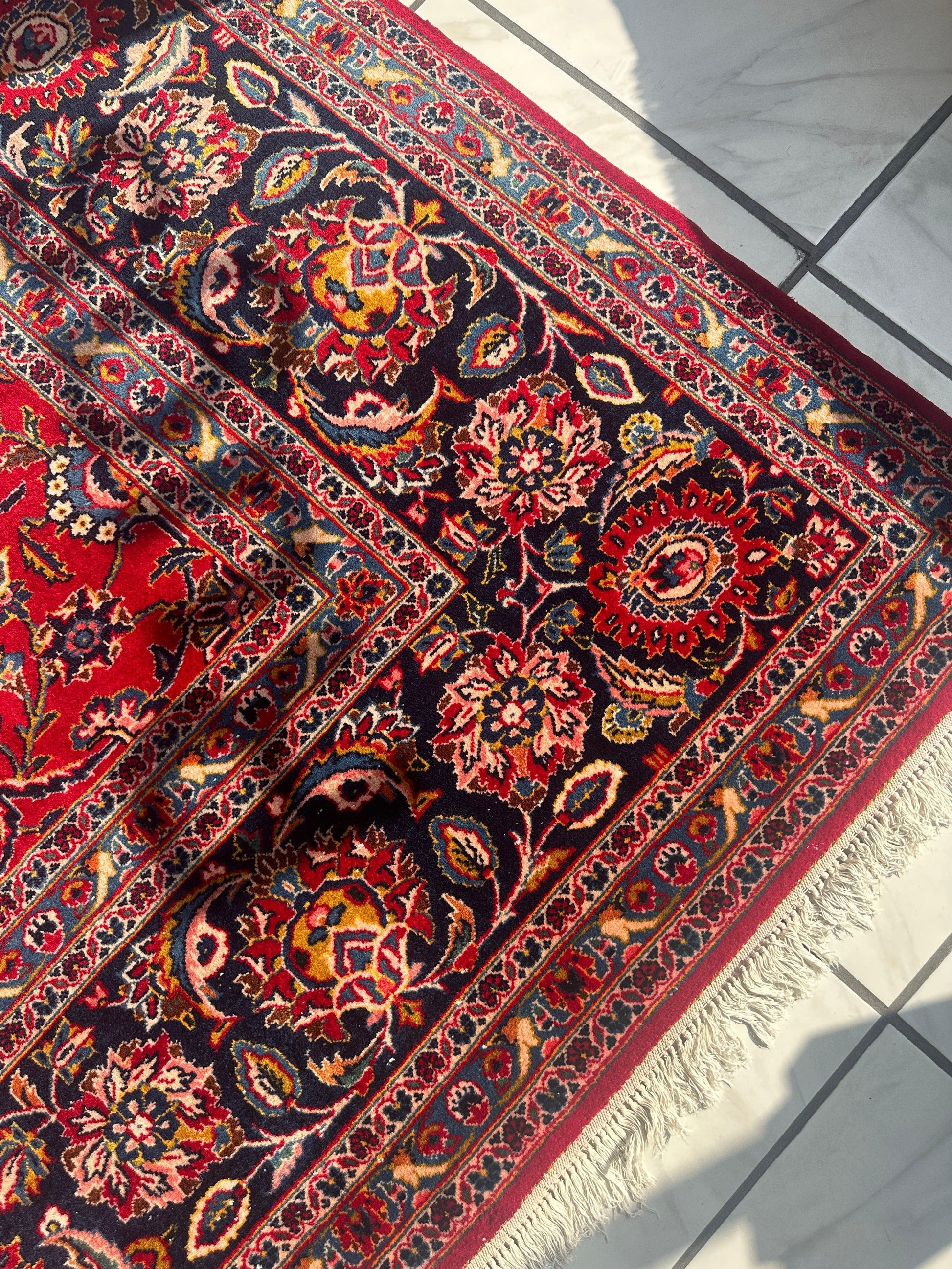 Incredible Persian Kashan All Over Wool Rug 10’2” x 14’ - Tampa Home & Garden Store