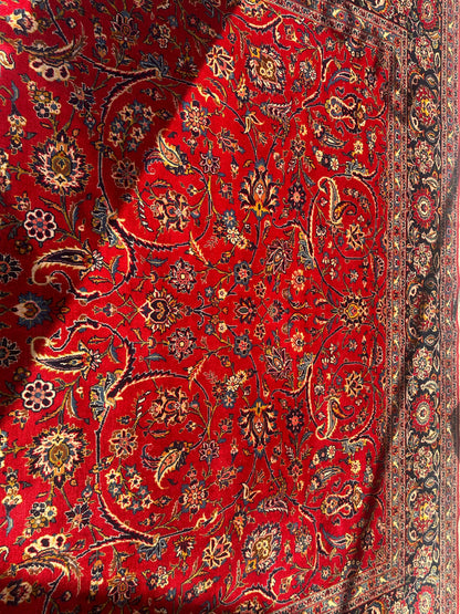 Incredible Persian Kashan All Over Wool Rug 10’2” x 14’ - Tampa Home & Garden Store