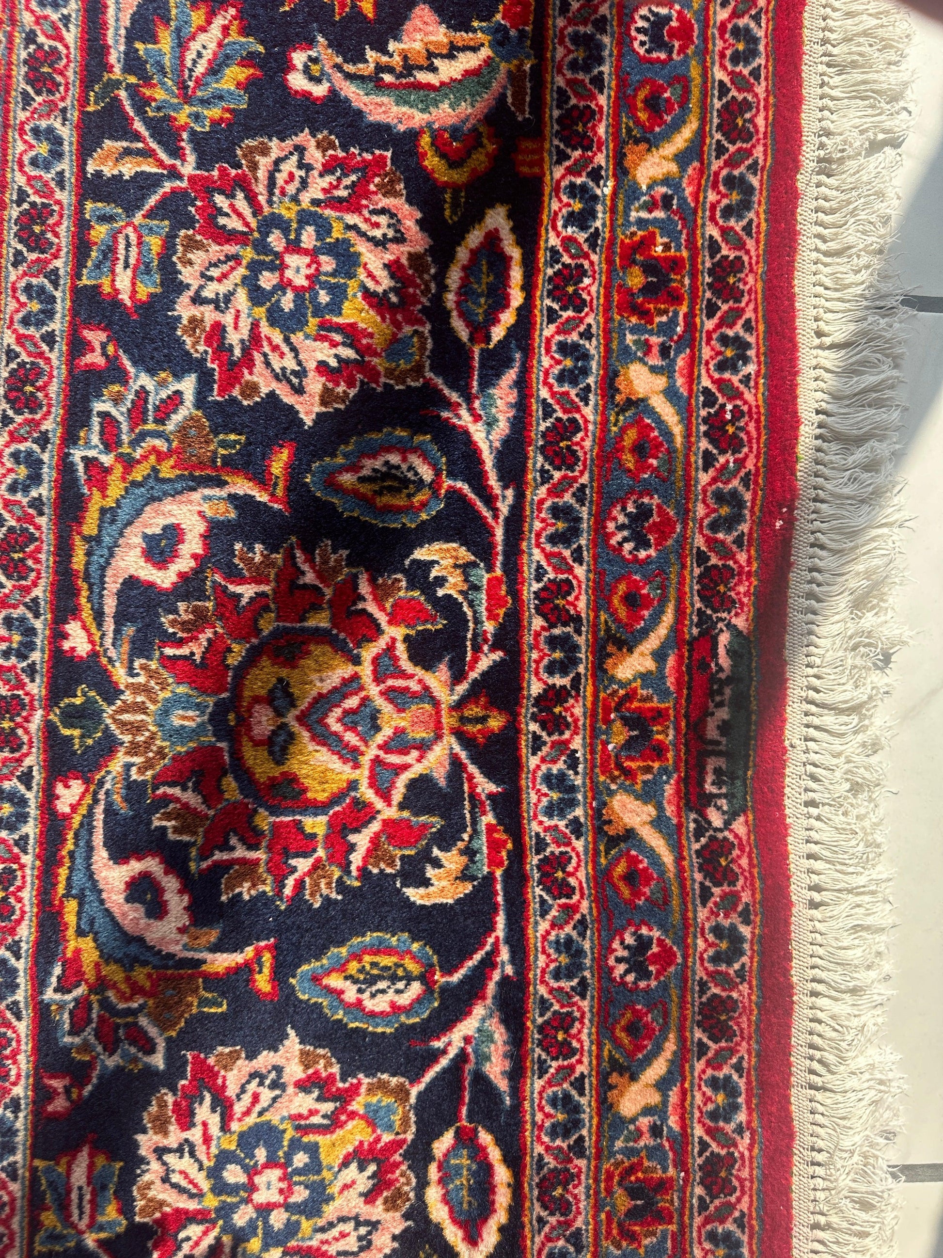 Incredible Persian Kashan All Over Wool Rug 10’2” x 14’ - Tampa Home & Garden Store