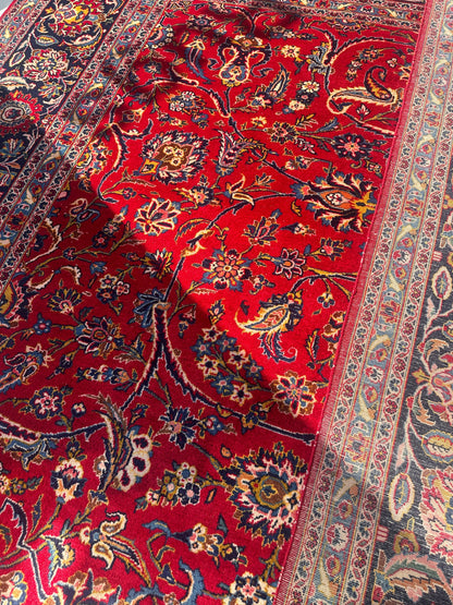 Incredible Persian Kashan All Over Wool Rug 10’2” x 14’ - Tampa Home & Garden Store