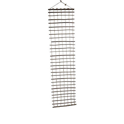 Indoor Outdoor Wall Hanging Willow Wood and Jute Garden Trellis - Tampa Home & Garden Store