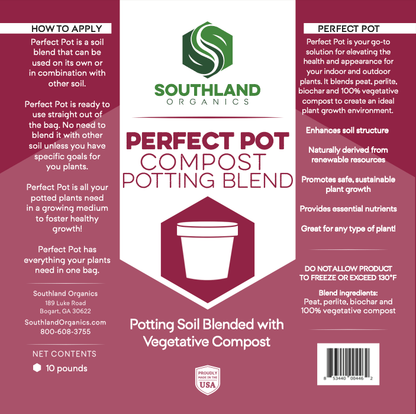 Indoor Potting Soil | Perfect Pot Indoor Potting Mix - Tampa Home & Garden Store