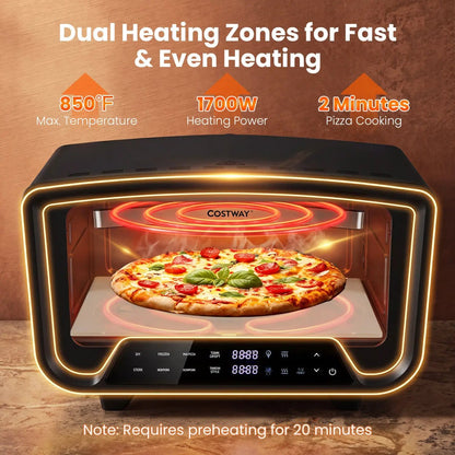 Electric Pizza Oven 12 Inch Pizzas with Presets