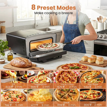 Electric Pizza Oven 12 Inch Pizzas with Presets