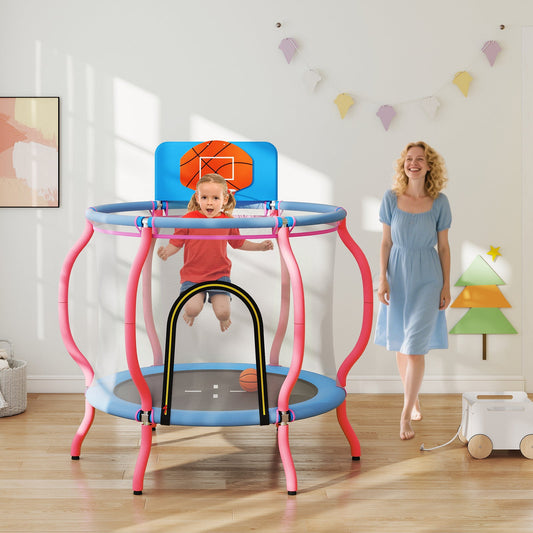 Kids Trampoline Indoor & Outdoor Pumpkin Trampoline-Pink - Tampa Home & Garden Store