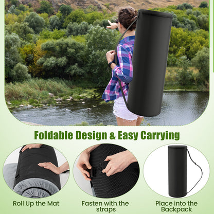 Indoor outdoor Sleeping mat with High density foam Cushion and Carrying Bag-Gary