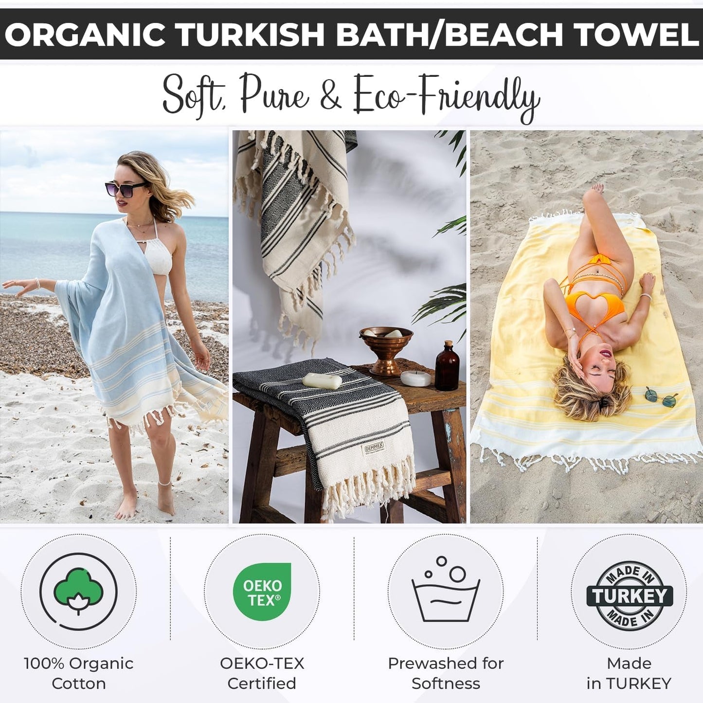 Indulge in the Luxury of 100% Certified Organic Turkish Cotton Towels - Tampa Home & Garden Store