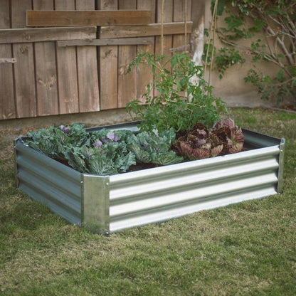 Industrial Farmhouse Steel Raised Garden Bed Metal Planter with Lining - Tampa Home & Garden Store