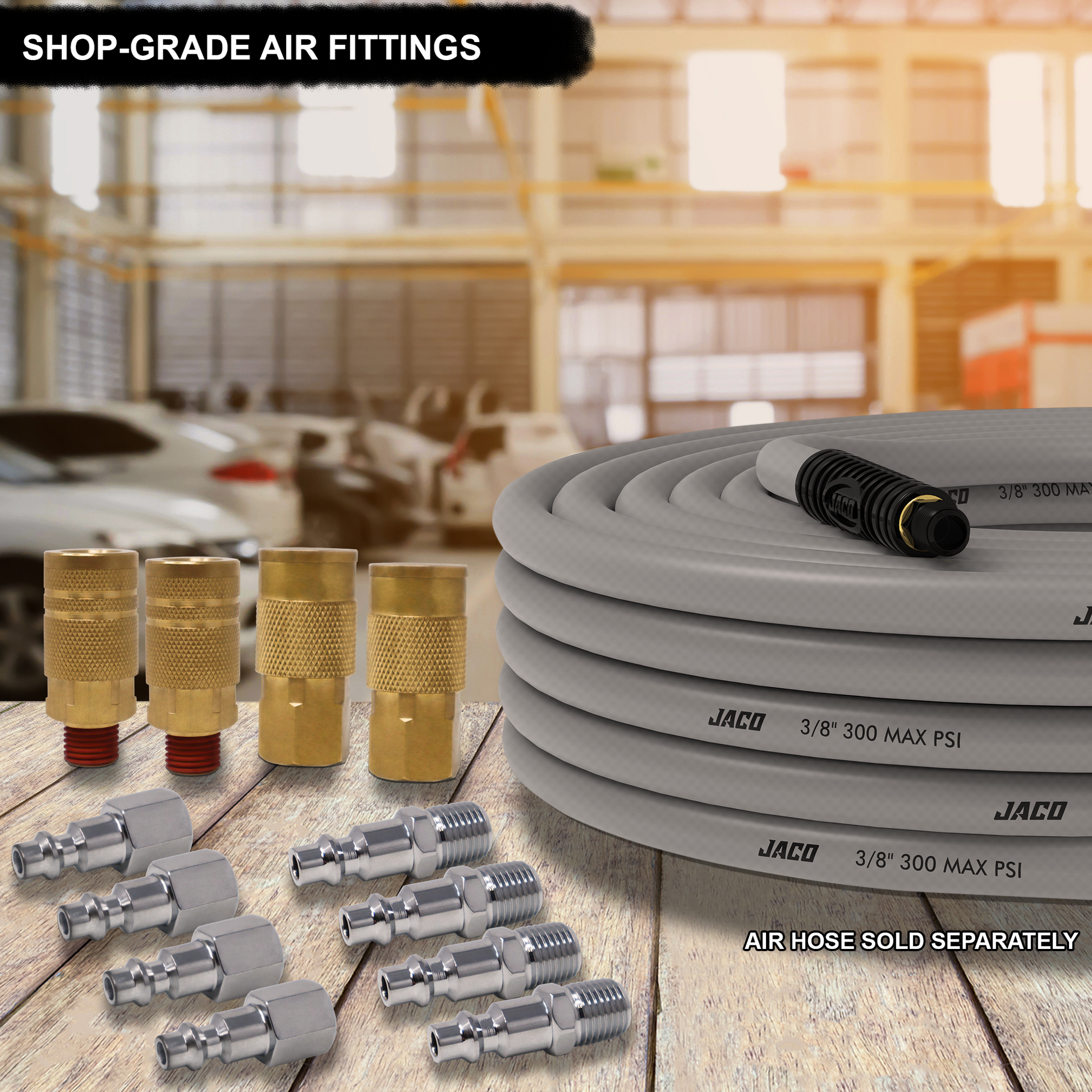 Industrial Quick Connect Air Fittings | Plug & Coupler Kit - 1/4" NPT (Set of 12) - Tampa Home & Garden Store