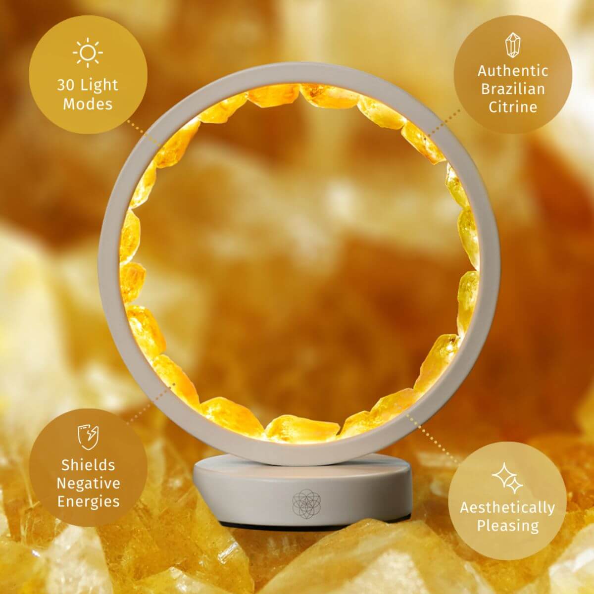 Infinite Abundance: Citrine Lamp of Manifestation - Tampa Home & Garden Store