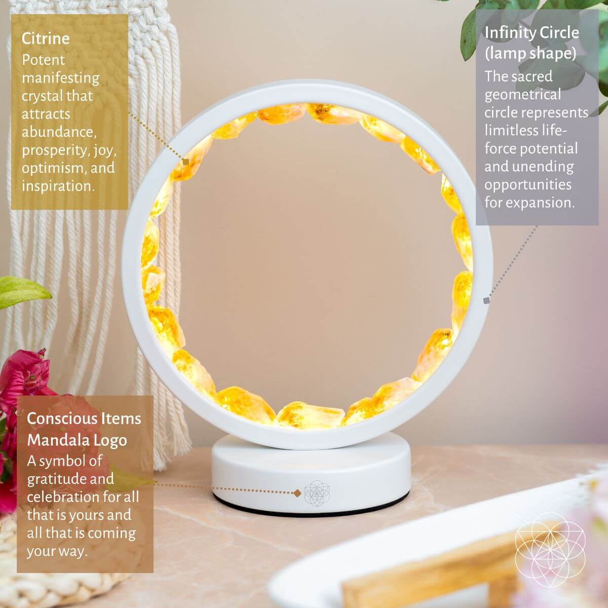 Infinite Abundance: Citrine Lamp of Manifestation - Tampa Home & Garden Store