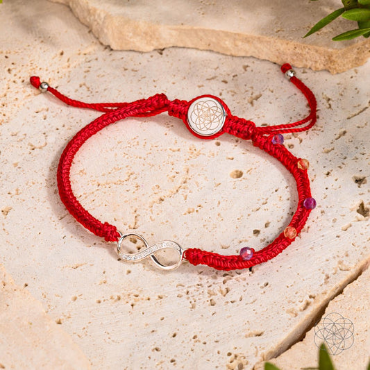 Infinite Prosperity - Eight-Strand Red String Bracelet - Tampa Home & Garden Store