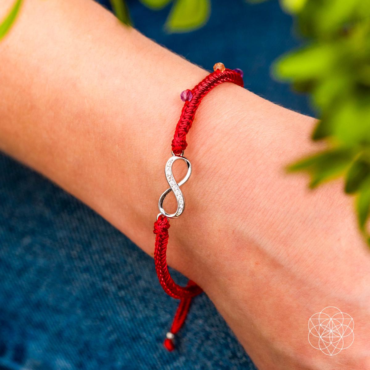Infinite Prosperity - Eight-Strand Red String Bracelet - Tampa Home & Garden Store