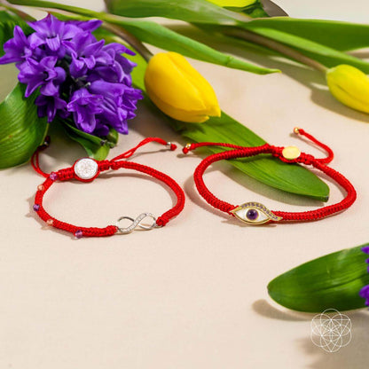 Infinite Prosperity - Eight-Strand Red String Bracelet - Tampa Home & Garden Store