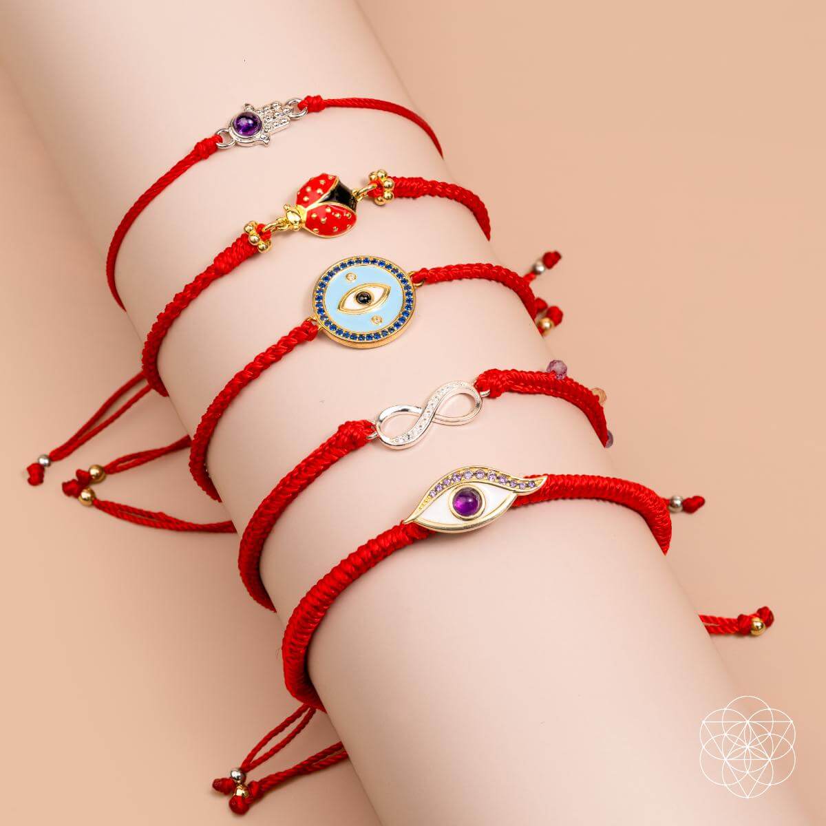 Infinite Prosperity - Eight-Strand Red String Bracelet - Tampa Home & Garden Store
