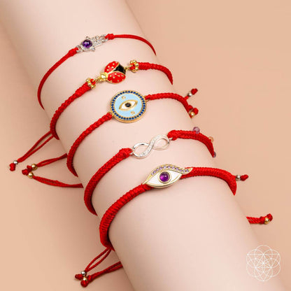Infinite Prosperity - Eight-Strand Red String Bracelet - Tampa Home & Garden Store