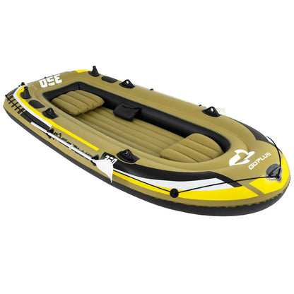4-Person Inflatable Fishing Boat with Oars