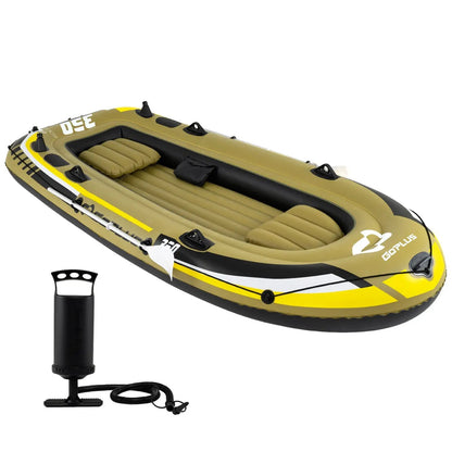 4-Person Inflatable Fishing Boat with Oars