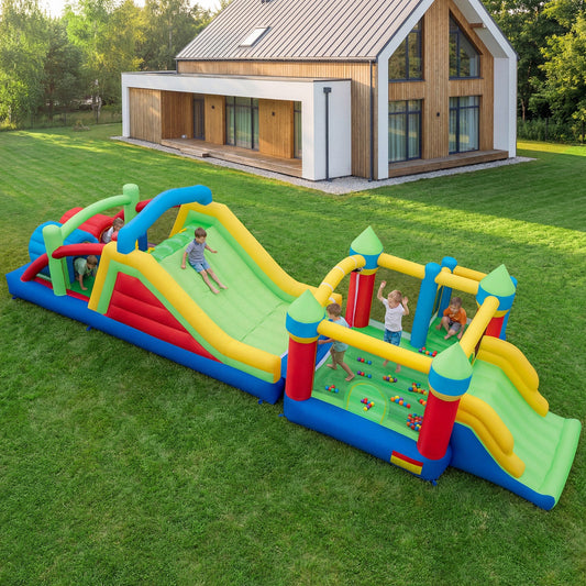 Inflatable Bounce House Blow up Jumping Bouncer with 750W Blowers - Tampa Home & Garden Store