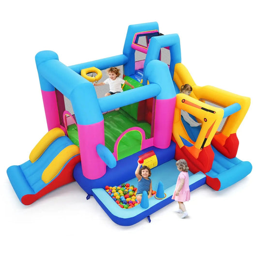Excavator Inflatable Bounce House 8 in 1 Fun