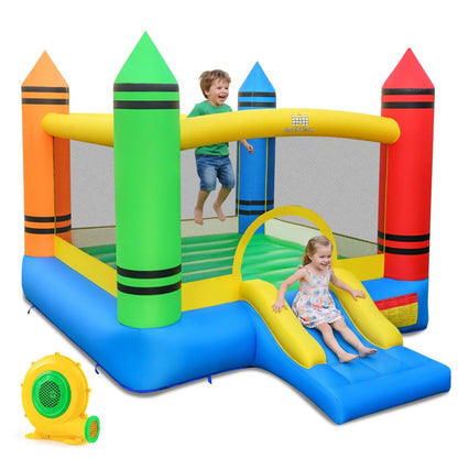 Inflatable Bounce House 2 in 1 Slide and Jump