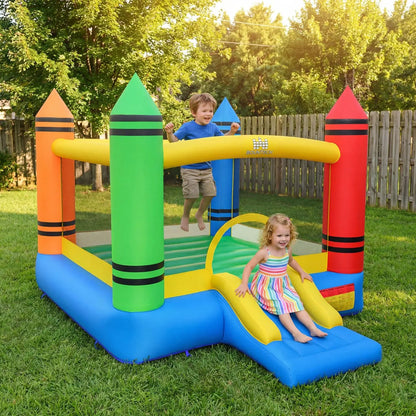 Inflatable Bounce House 2 in 1 Slide and Jump